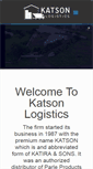 Mobile Screenshot of katsonlogistics.com