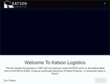 Tablet Screenshot of katsonlogistics.com